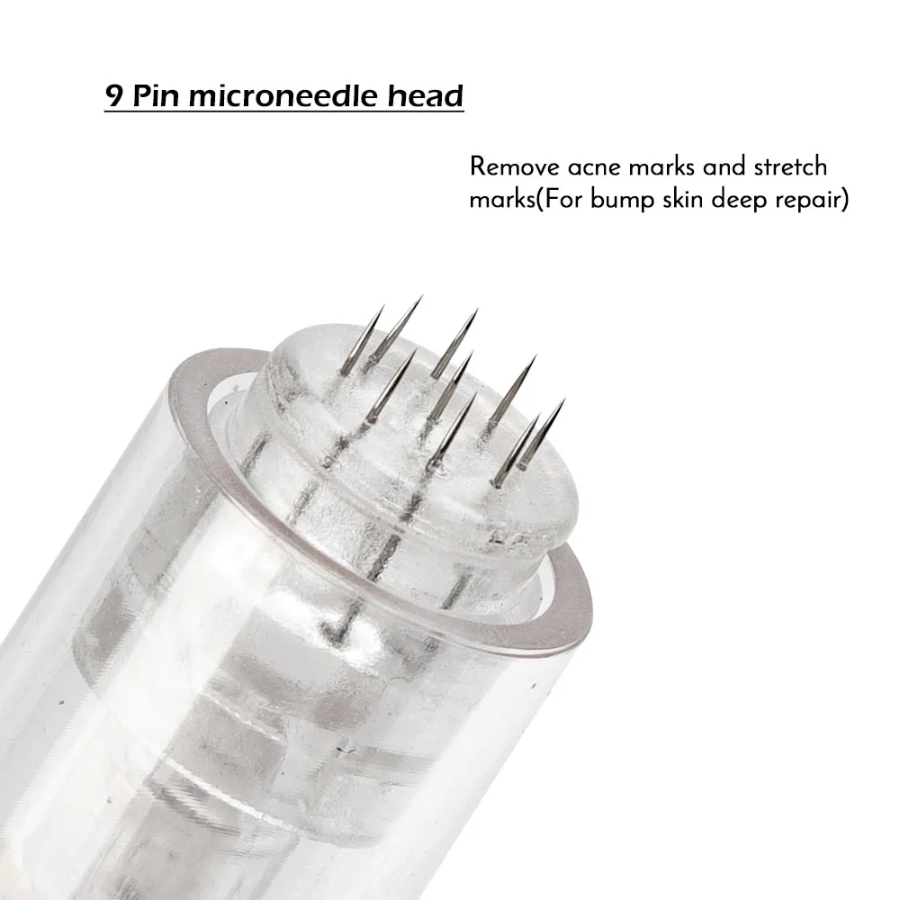 10/50pcs Screw Slot Micro Needle Pen Electric Derma Pen 9pin /12pin /36pin /nano/3D Needles Cartridges for Face Skin Hair Growth