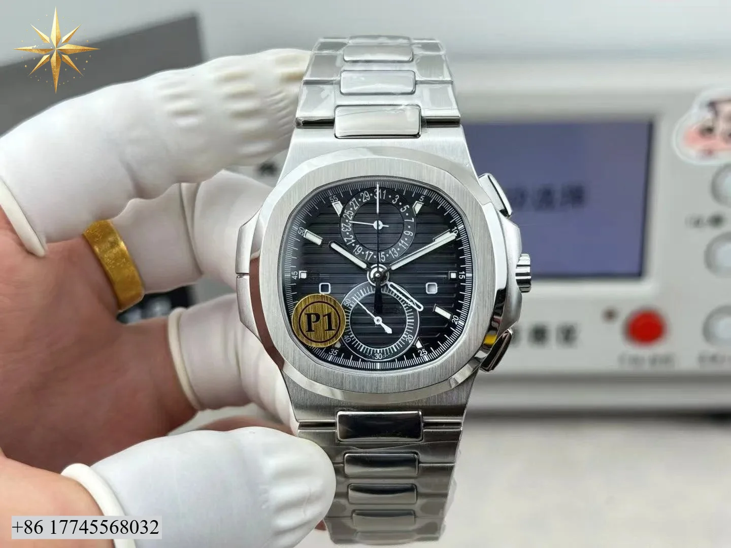 

Customizable Luxury 5990 High-quality Business Travel Dual-time Zone Multi-functional Chronograph Automatic Mechanical Watch