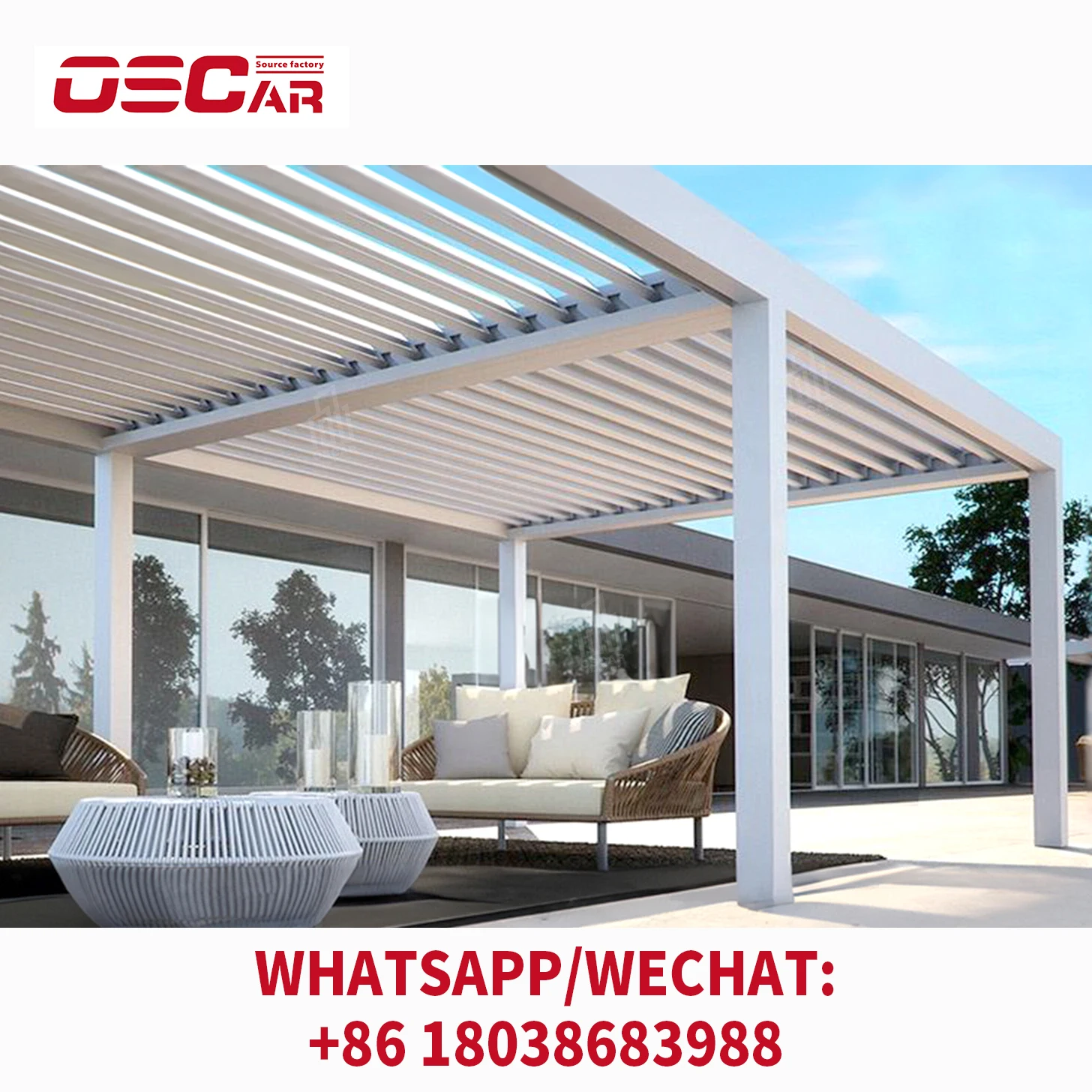 Special Offer Aluminum bioclimatic pergola Waterproof pergola