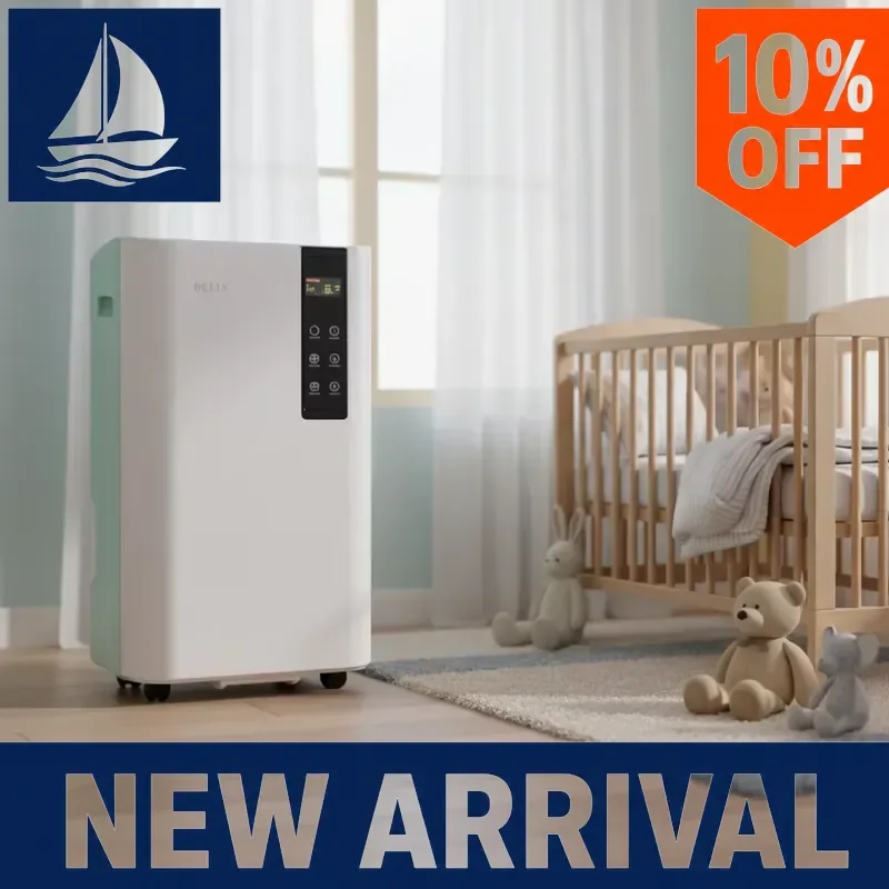 for 70L Dehumidifier App Control Auto Restart External Drain Large Capacity Moisture Remover for Data Center Server Room