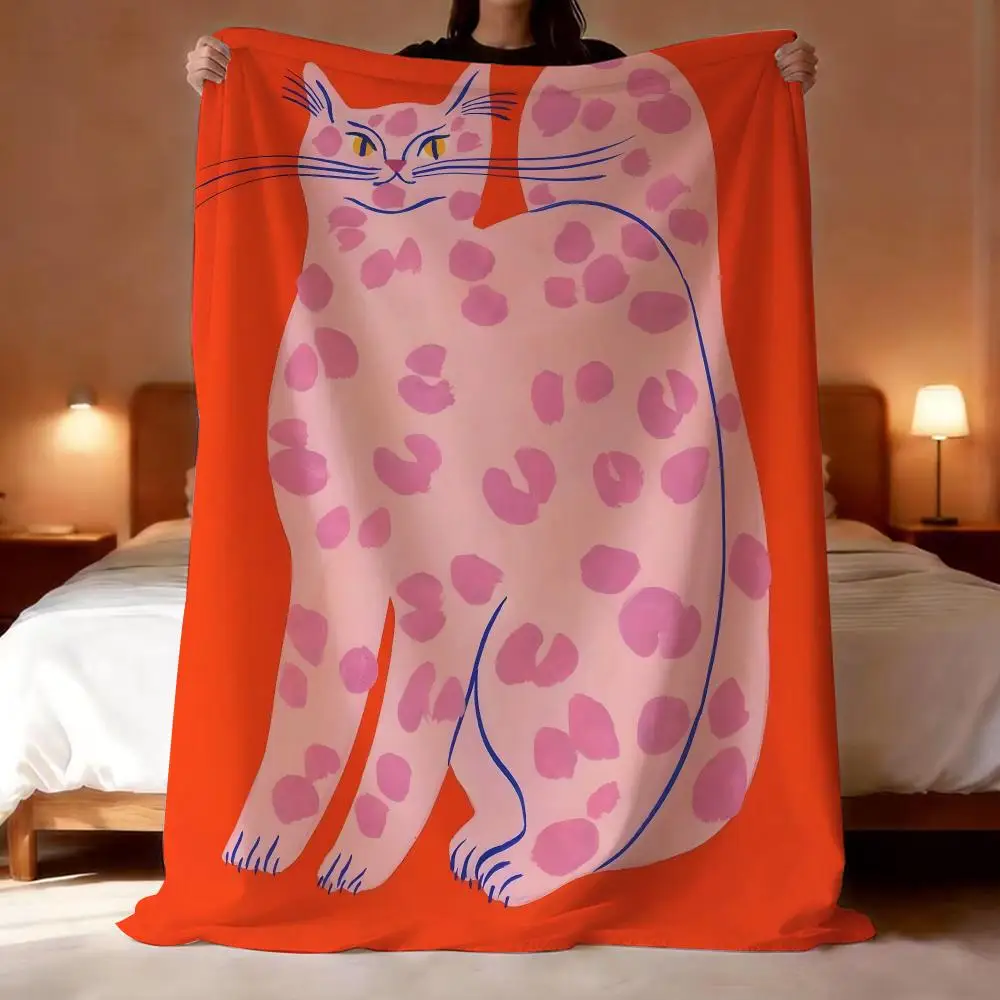 Artist Agathe Singer Throw Short Plush Throw Blanket Soft Skin-Friendly Multi-Scene Home Office