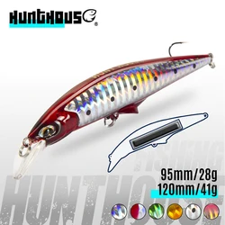 Hunthouse Original G-control Minnow Wobblers Fishing Lure Sinking Slow Hard Bait 95mm 120mm Saltwater For Trout Bass Fish Tackle