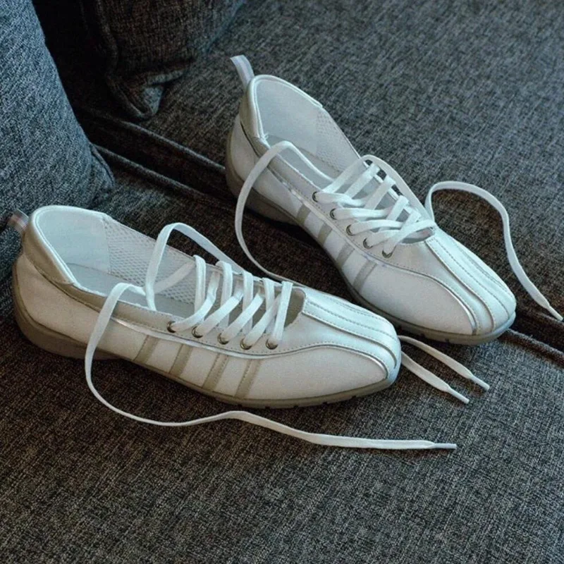 2025年秋冬-ヴィンテージ-バレエシューズ-ドイツ風トレーニングシューズ-ウォーキング-スポーツ-メリージェーン-バレエシューズ-レディース-カスタムメイド