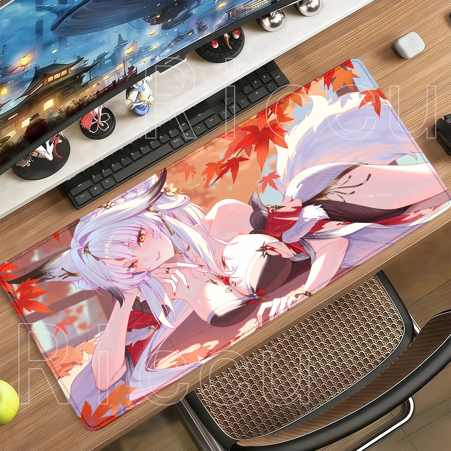 New Hsin Wuthering Waves WuWa Non-Slip Base Mouse Pad Gaming ESports Overlock Mousepad Large Keyboard Office HD Printing DeskMat