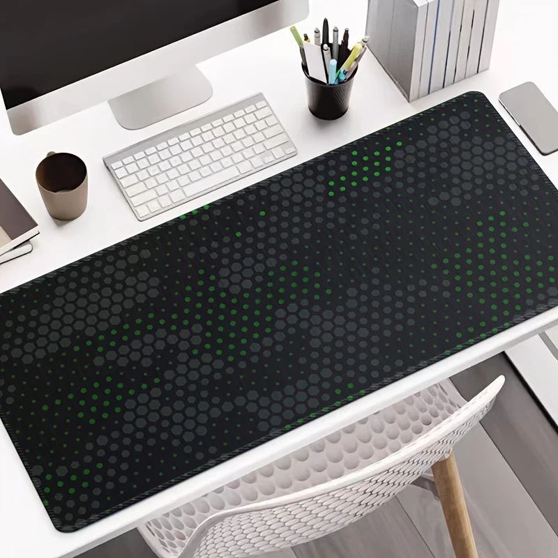 large gaming mouse pad washable rubber base, professional edge-treated keyboard desk mat, suitable for e-sports and office use