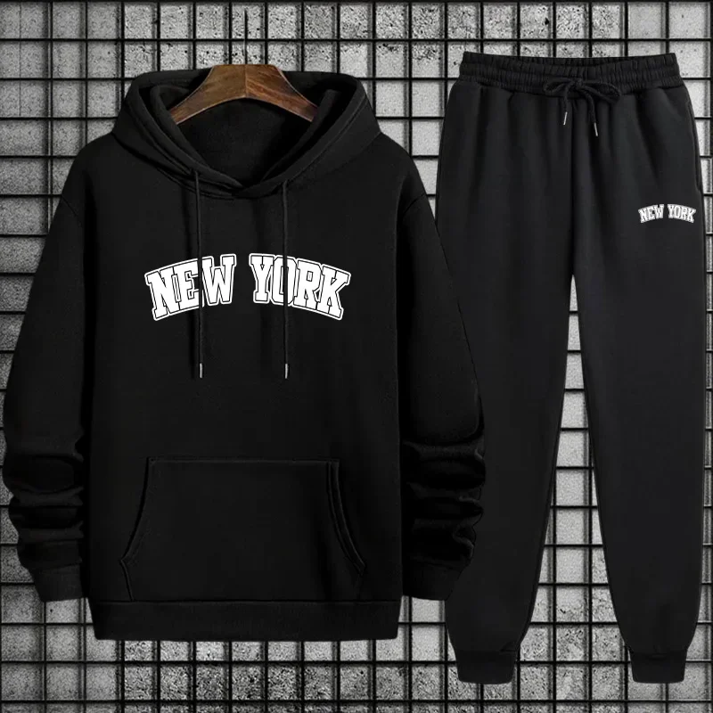 Survêtement quotidien pour hommes, sweat-shirt imprimé décontracté, streetwear, sports de plein air, jogging, vêtements pour homme