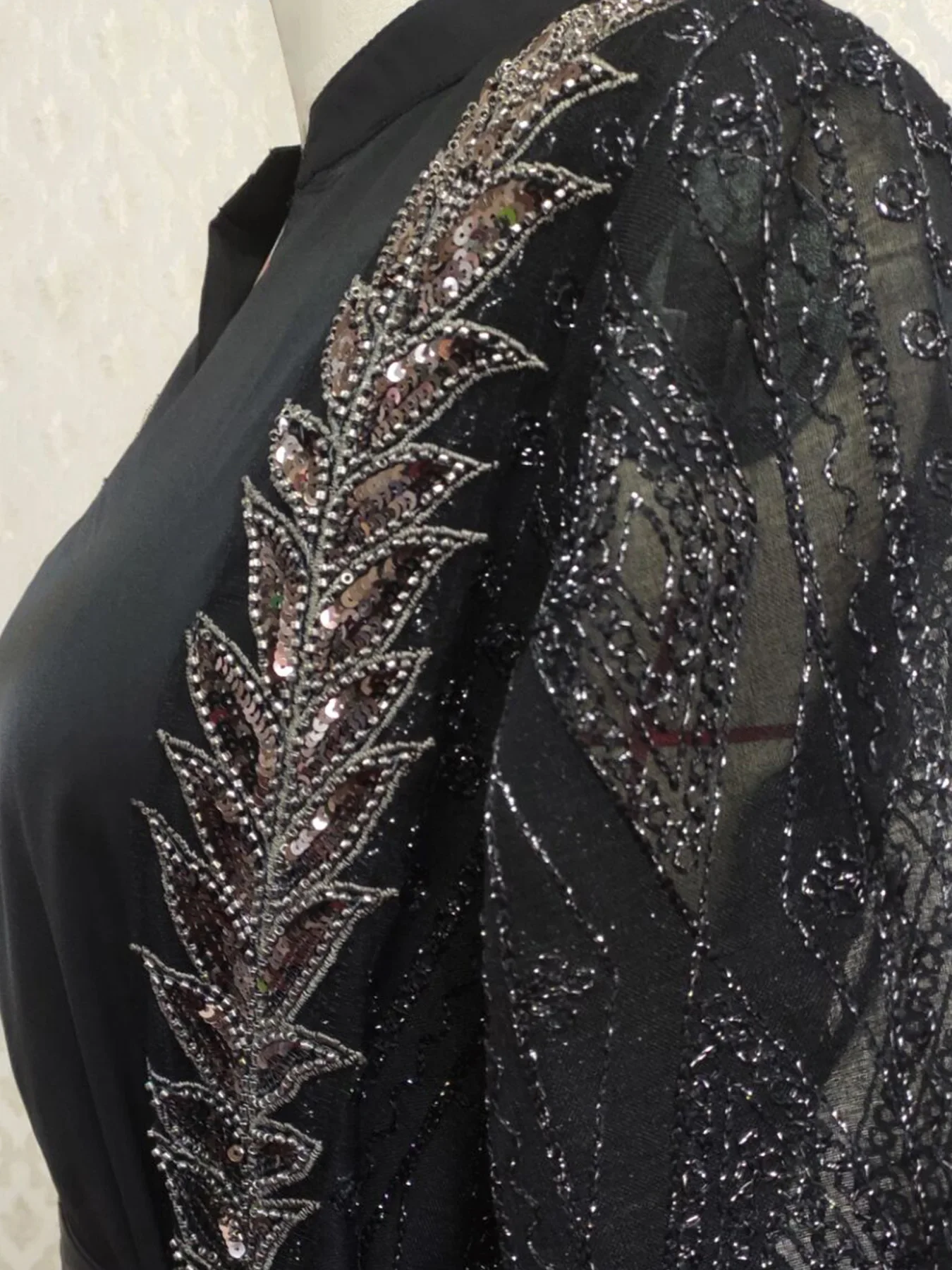 Dubai Arab Muslim Party Dress for Women Abaya Lace-up Embroidery Stand Collar Elegant Robe Longue Jalabiya Vestidos Mujer 2023
