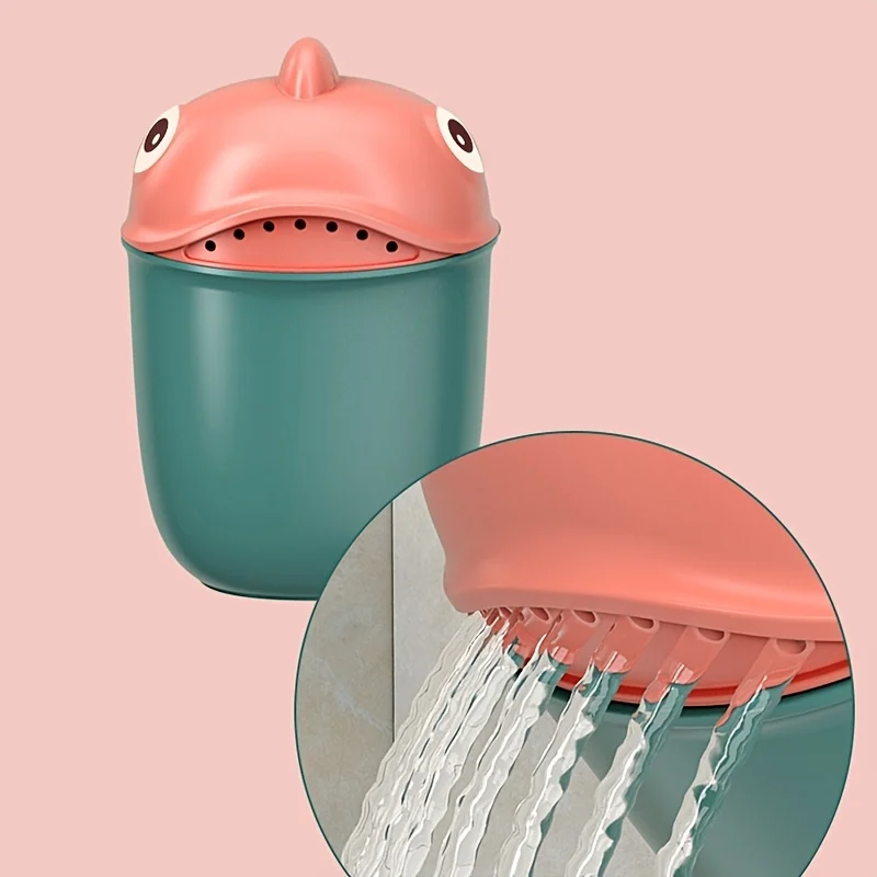 Children\'s Shampoo Cup, Cute Cartoon Baby Shampoo Shark Cup Bailer, Newborn Baby Toddler Bath Shampoo Shower Scoop, 6.3inch/16cm