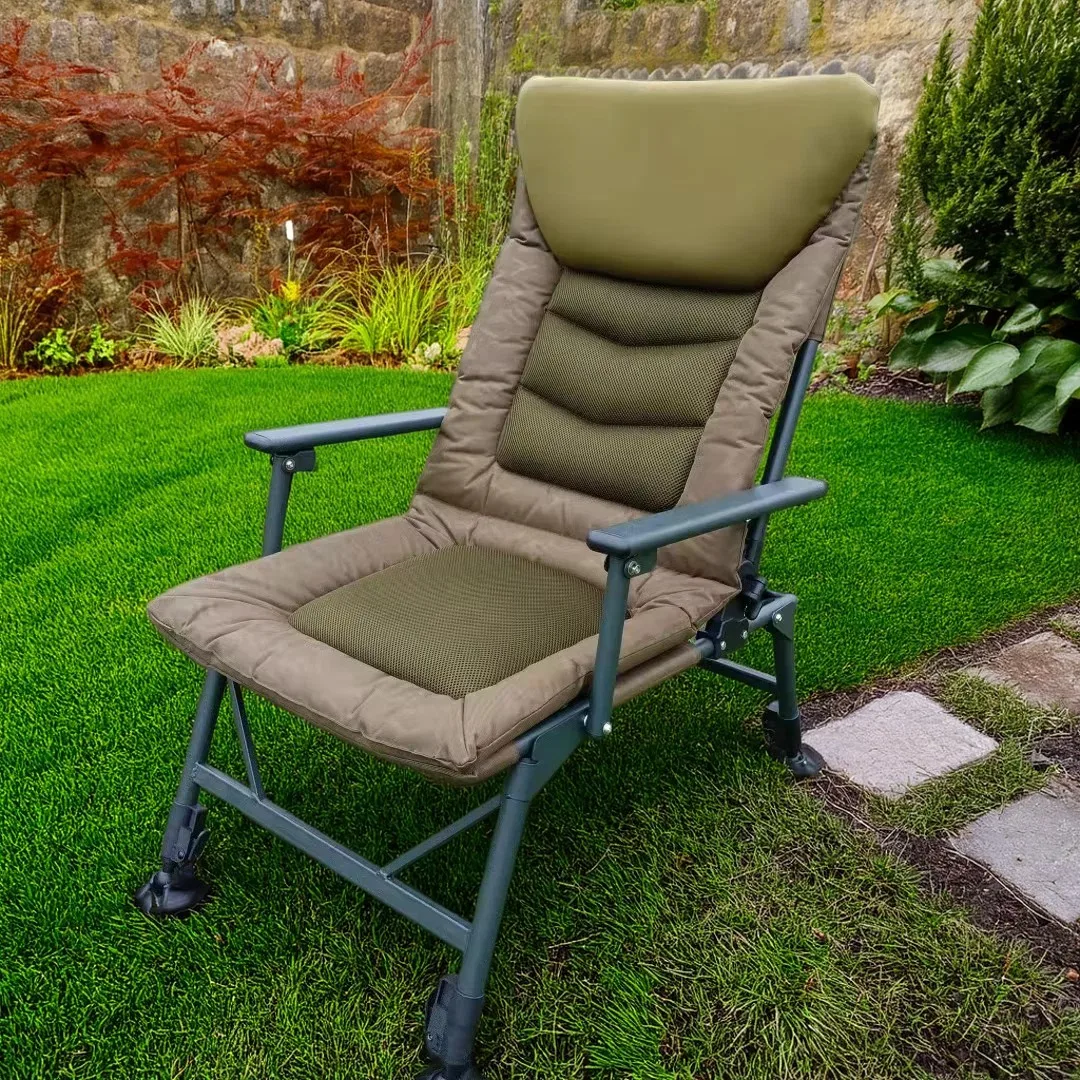 

Складные портативные кресла-реклайнеры для кемпинга, сада, пляжа и рыбалки с регулируемой спинкой и ножками, в различных стилях