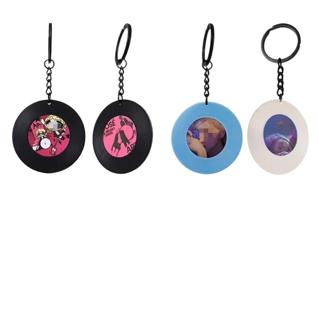 Custom NFC Vinyl Mini Album Keychain – Personalized Music Gift  for Songs Photos Videos – Graduation Fan Merch Events
