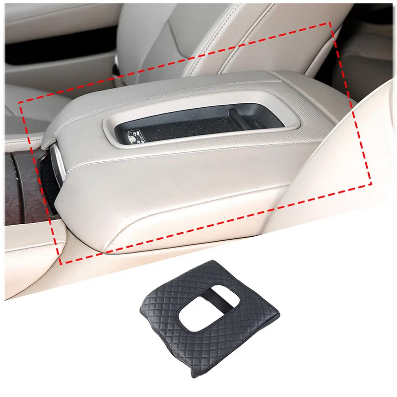 

Fit for Cadillac Escalade 2015-2020 leather Car Center control Armrest box Cover Pad car-styling accessories