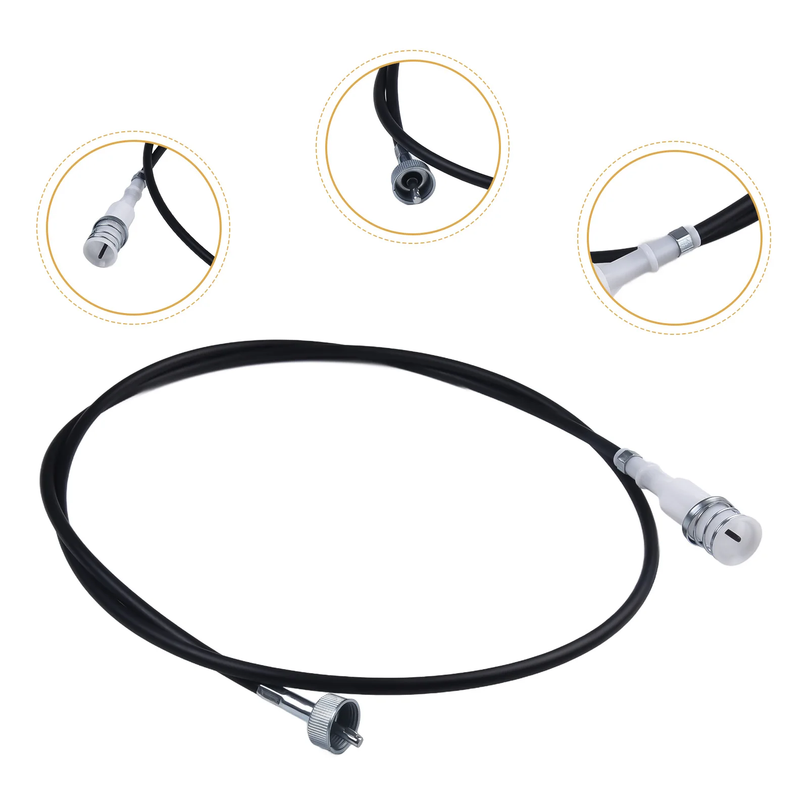 

High Quality Brand New Car Odometer Line Car Accessories For Montero ABS+metal Black Direct Installation Speedometer Cable