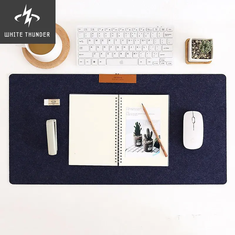 Desk Non-slip Wool Organizer Computer Desk Mat Felt Laptop Cushion Desk Mat Modern Table Keyboard Mouse Pad Office Accessories