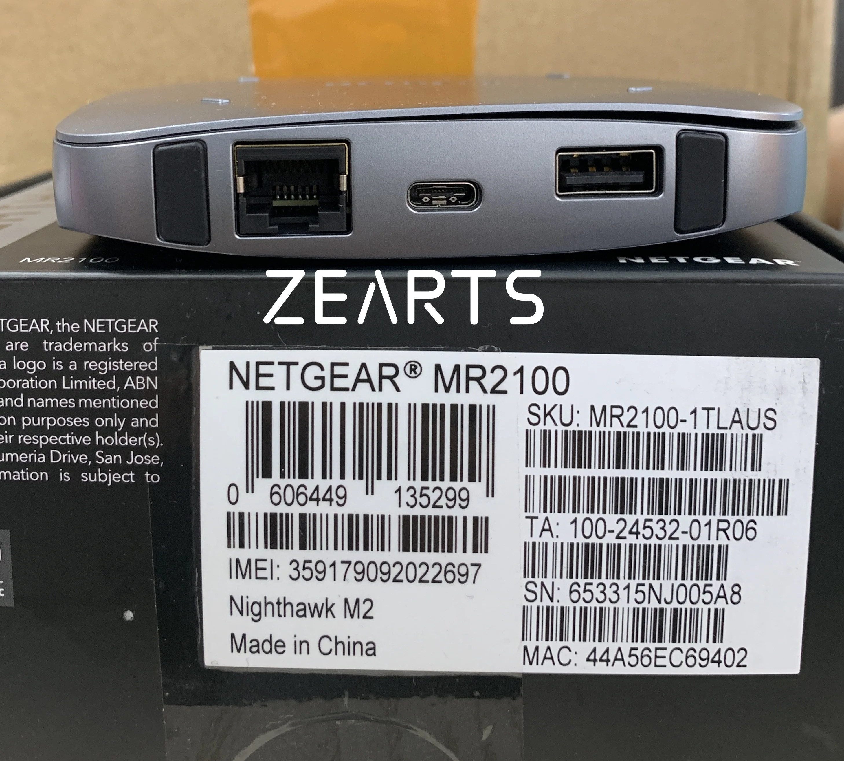 ZEARTS  MR2100 MOBILE HOTSPOT 4G LTE ROUTER Australia version （99%new have box）