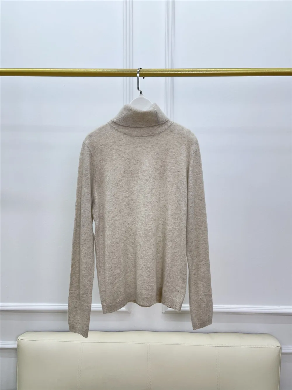 B*C Turtleneck Anti-Static Pullover Female Long Sleeve Knitted Cashmere Sweater Slim Bottoming Shirt