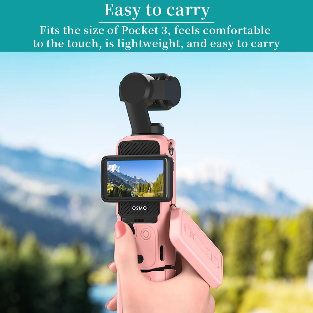 Silicone Cover for DJI Osmo Pocket 3 Soft Flexible Protective Lens Sleeve Anti-Scratch Shell Skin for Pocket 3 Accessories