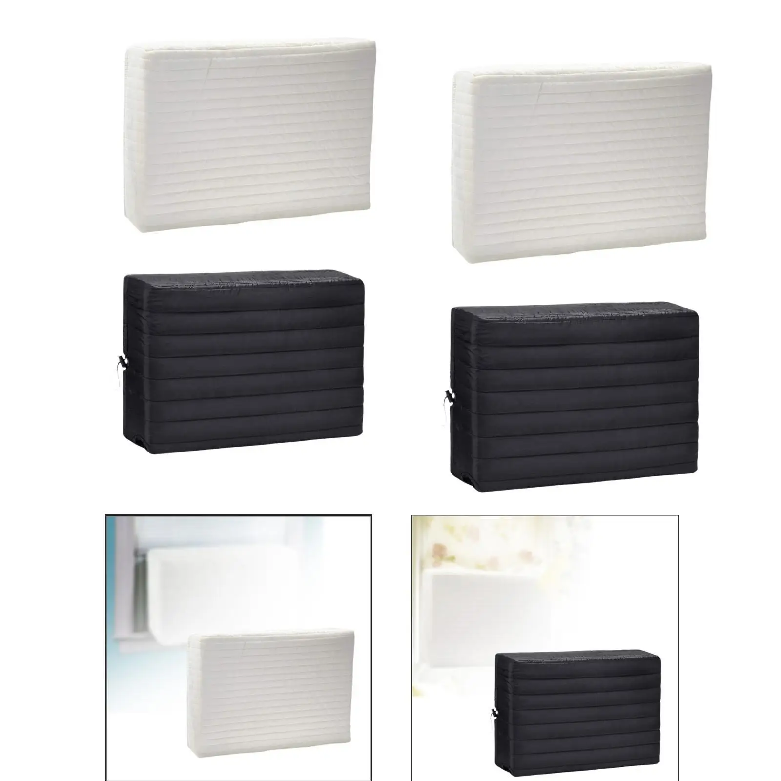 Protection for interior air conditioning, elastic adjustment, for window in