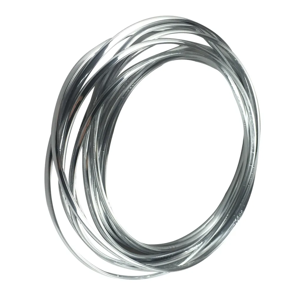6M Car Door Protector PVC Scratch Resistant Anti-Shock Sealing Strips Heat Resistant Waterproof Auto Door Guard Silver