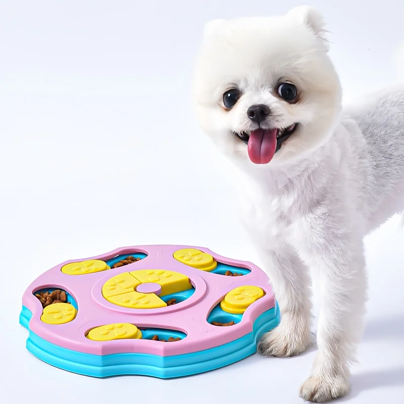 

Dog Tibetan Food Box Slow Feeders Sound Puzzle Interactive Training Toys Slowly Eating NonSlip Bowl for Cat Dogs Pet Supplies
