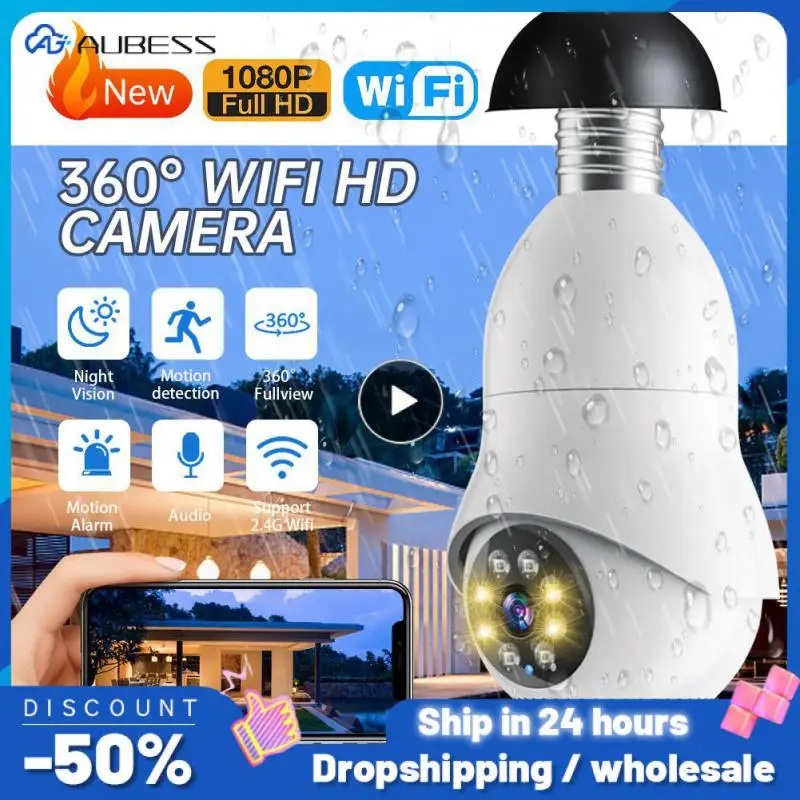 Cctv Camera With Microphone Infrared Night Motion Detection 360 Degree 1080p Smart Home Wifi Ip Camera Home Security