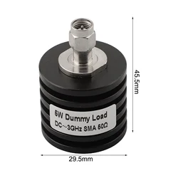 RF Coaxial Dummy Load Resistor SMA Male Plug Connector 5-100W 50Ω DC-3GHz Round 5W 10W 25W 50W 100W Electrical Equipment
