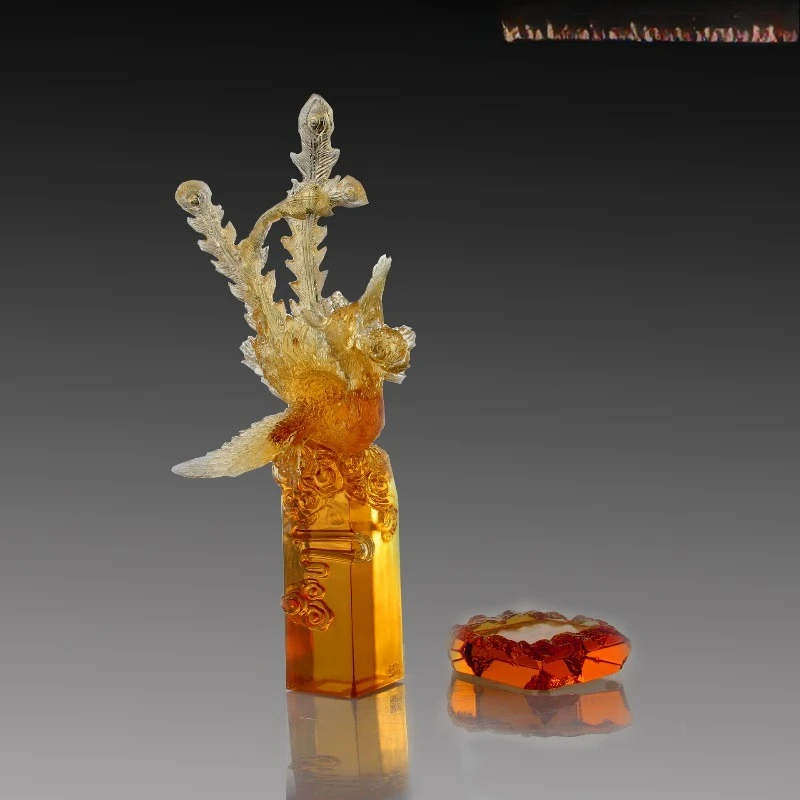 Wedding Blessing Xianglong Phoenix Crafts Ornament Home Furnishing Business Glazed Ornament