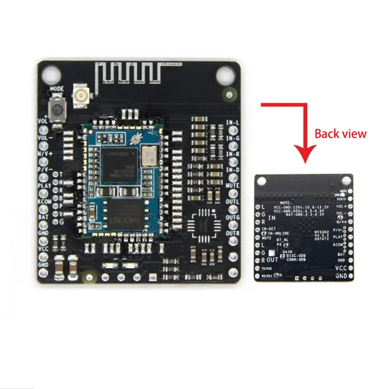 LDAC Lossless QCC5125 BT V5.1 Low Power Consumption with AUX Headphone Amp APTX/APTXLL/APTXHD Support APP/Srial Port