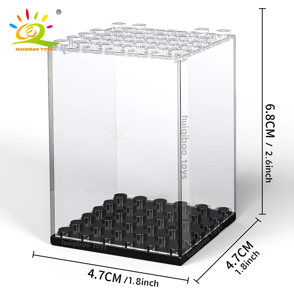 HUIQIBAO Stofdicht Figuren Vitrine Box Show Case Voor Model Collectie Bouwstenen Display Box Bricks Speelgoed Kinderen Volwassen