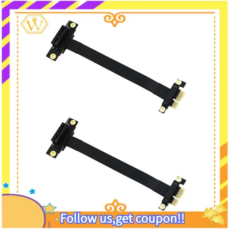 

A01K-2X PCIE PCI Riser PCI-E Express Riser Card PCIE X1 Extension Cable For Motherboard Extender Converter Adapter Cable 20Cm