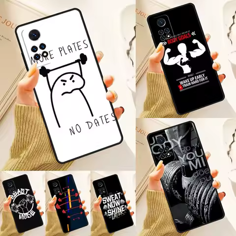 Workout Motivation fitness Gym Case For Samsung Galaxy S24 Plus S23 S20 S21FE Lite S22 Ultra Note 20 S8 S9 S10 Phone Coque