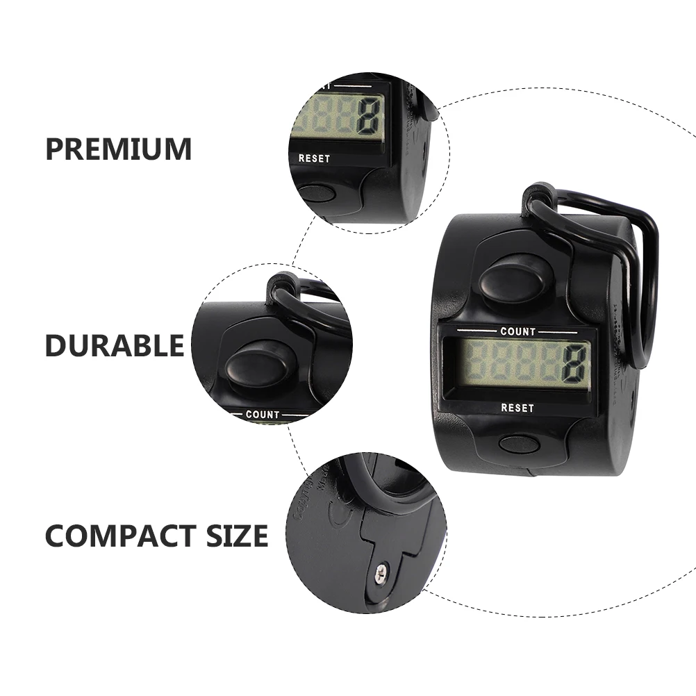 

2 Pcs Manual Counter Handheld Score Palm Number Click Plastic Finger Electronic