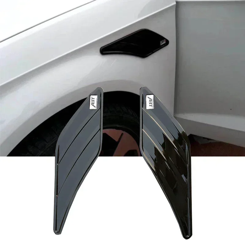 1Pairs ABT Wing For Audi Fender Sticker Audi Door Vent Side Sticker ABT Wing Sticker For Audi RS5 S5 RS3 A5 A6 A7 A3 A4 Q3 Q5 Q7