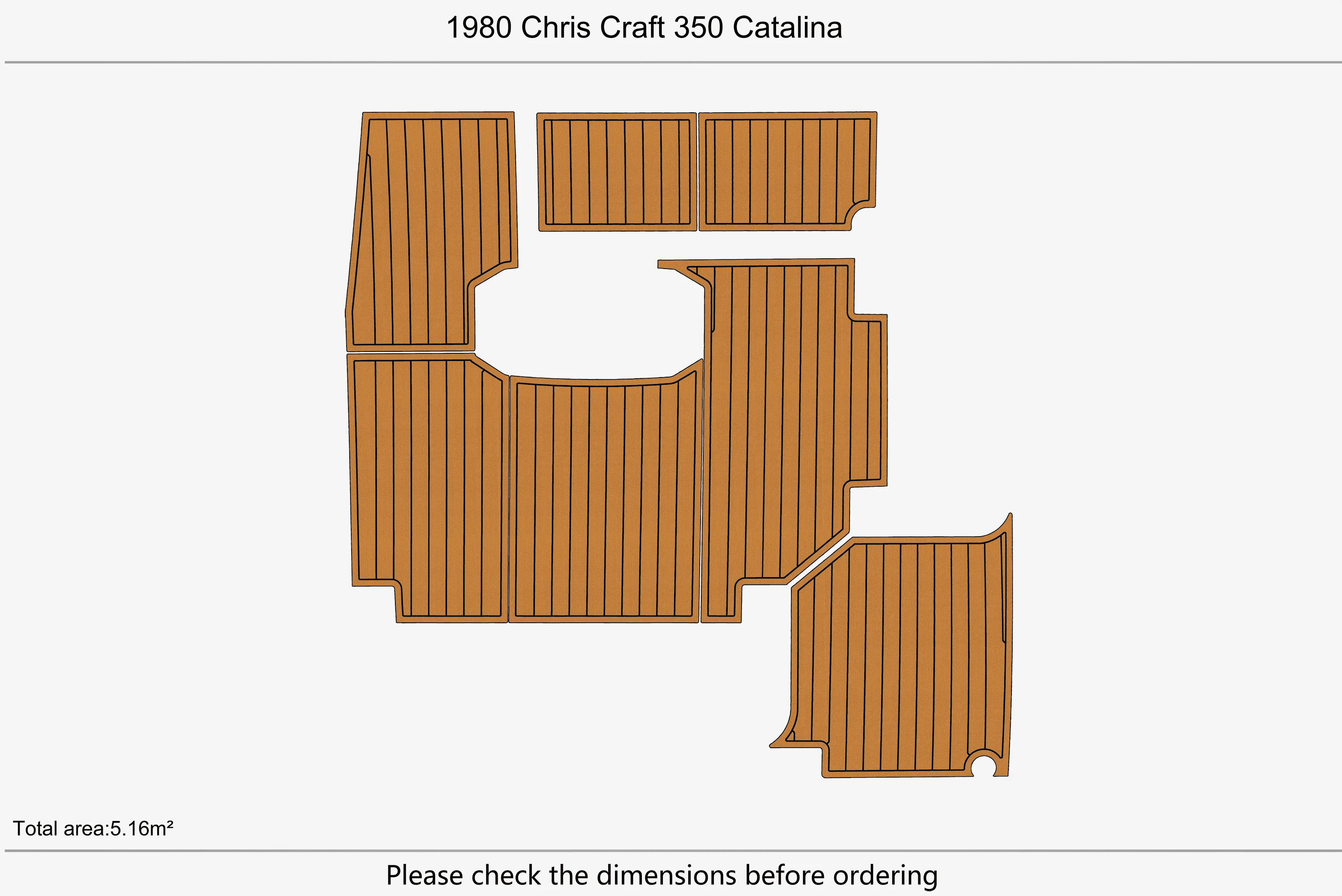 1980 Chris Craft 350 Catalina 1/4