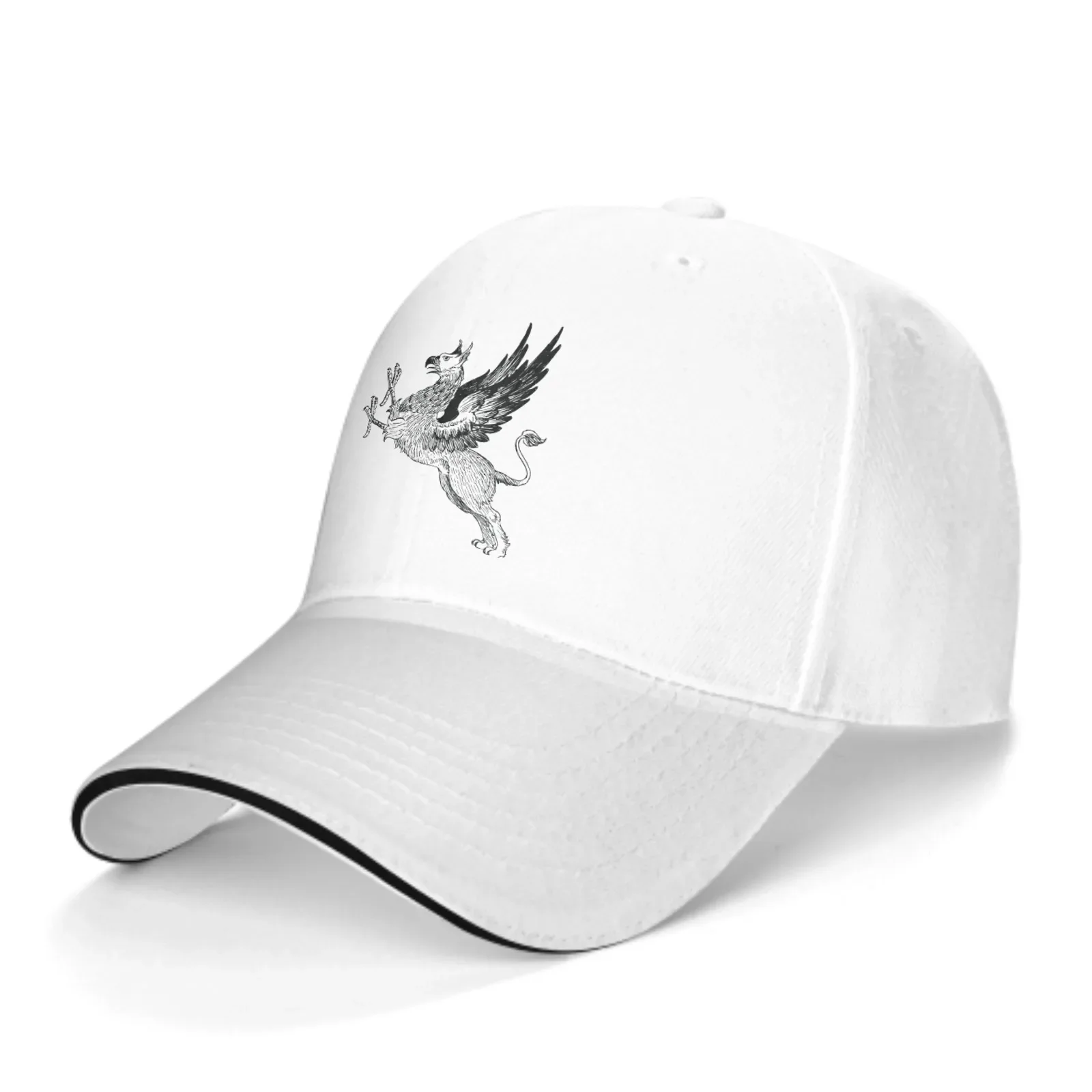 Griffin Adjustable Women Men Back Closure Caps Washed Sandwich Caps Sports Outdoor Baseball Hat