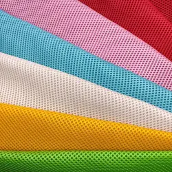 Thickened 3D Sandwich Mesh Fabric By The Meter for Cushion Decorative Shoe Diy Sewing Fluffy Plain Polyester Soft Breathable Red