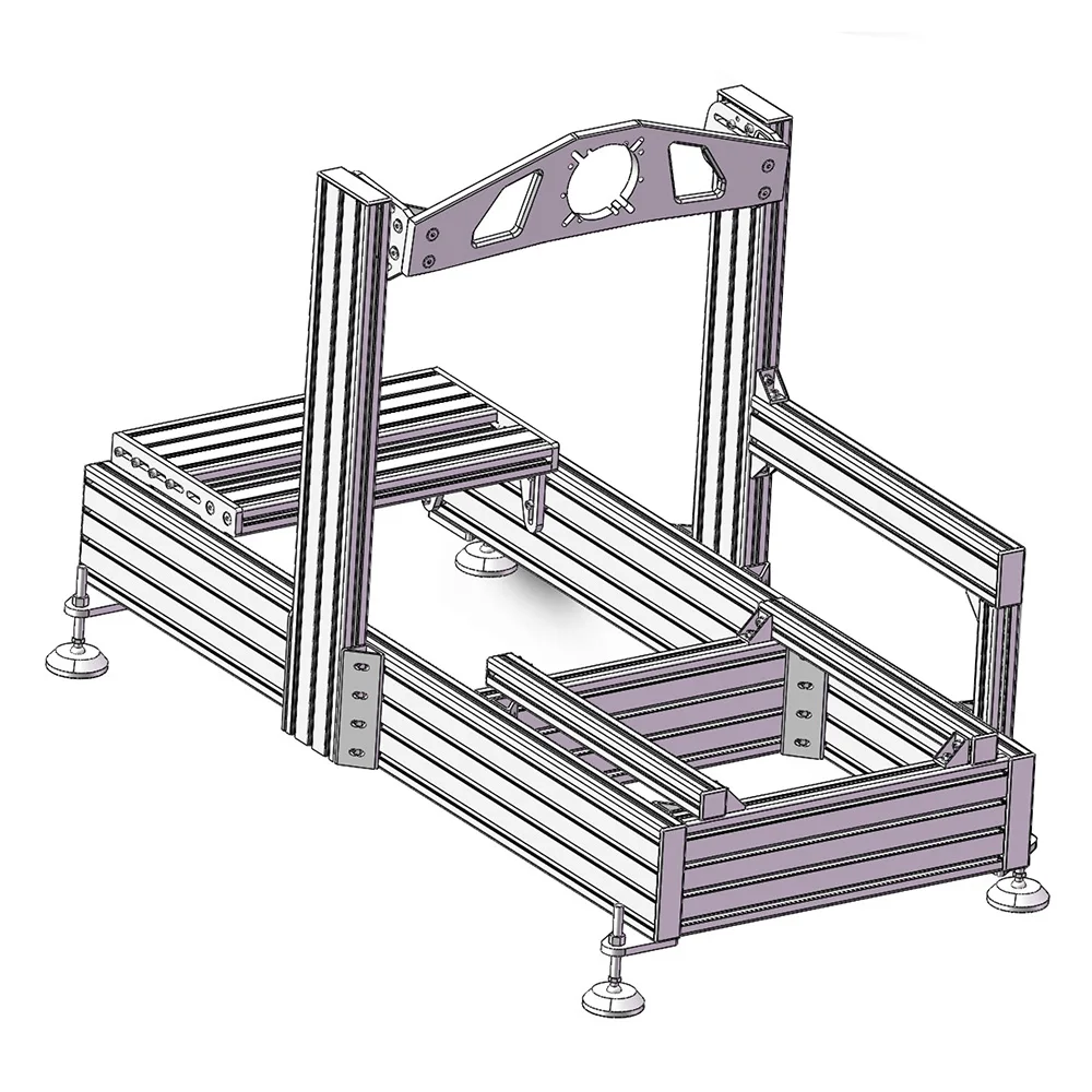 VR Game Sim Rig Aluminum Profile 40160 CNC Bracket Directly Drive Steering Wheel  Sim Racing Cockpit Driving Simulator