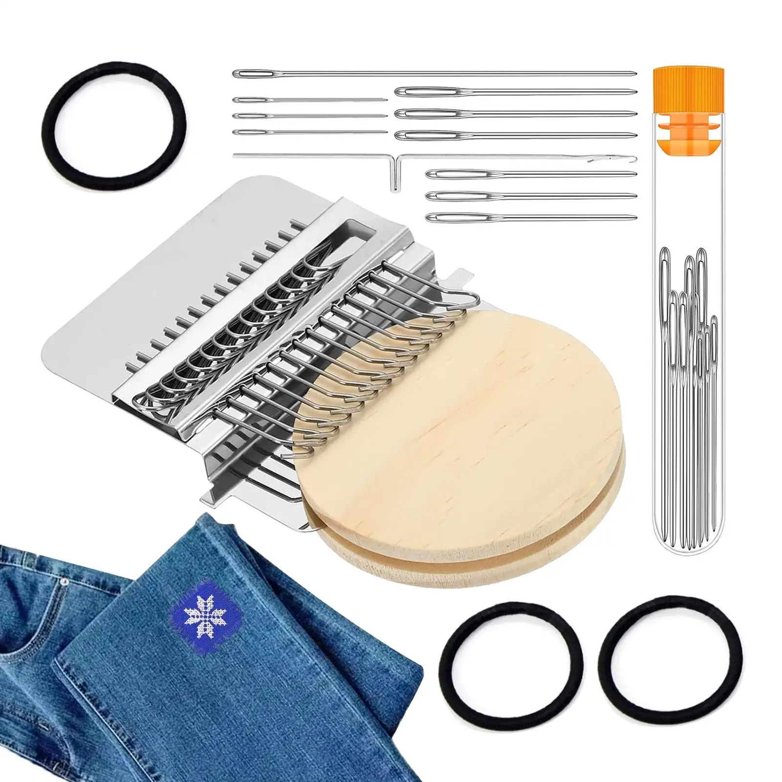 

Darning Tool Small Knitting Accessories With Needles Patch Repair Mending Tools For Clothes Jeans Pants Art Crafts Travel Home