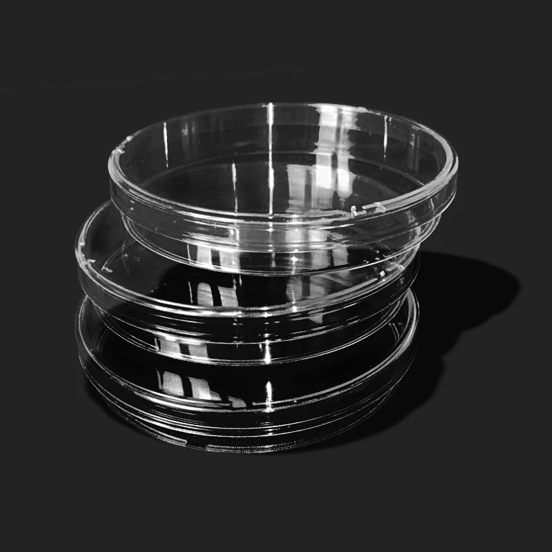 10Pcs/Bag 90mm Sterile Plastic Petri Dishes with Lid  for Lab Plate Bacterial Yeast 90mm x 15mm