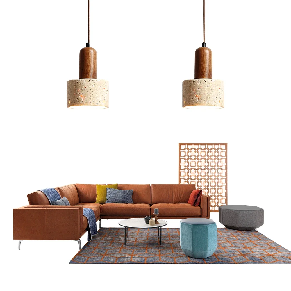 

Industrial Style Hanging Lamp Decorative Simple Droplight Creative Bedside Cement Pendant Lamp for Living Room Bedroom