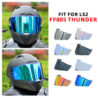 For LS2 FF805 THUNDER Full Face Motorcycle Helmet Replacement Visors Lens with Anti-fog Patch Holes