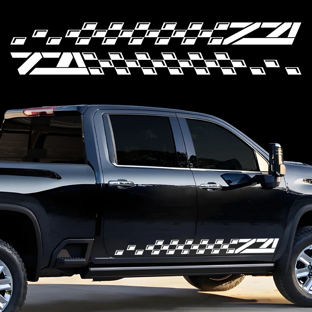 Car Side Door Sticker Pickup Truck Body Vinyl Decal Racing Sport Stripe Graphic for Chevrolet Silverado Colorado Z71 Accessories