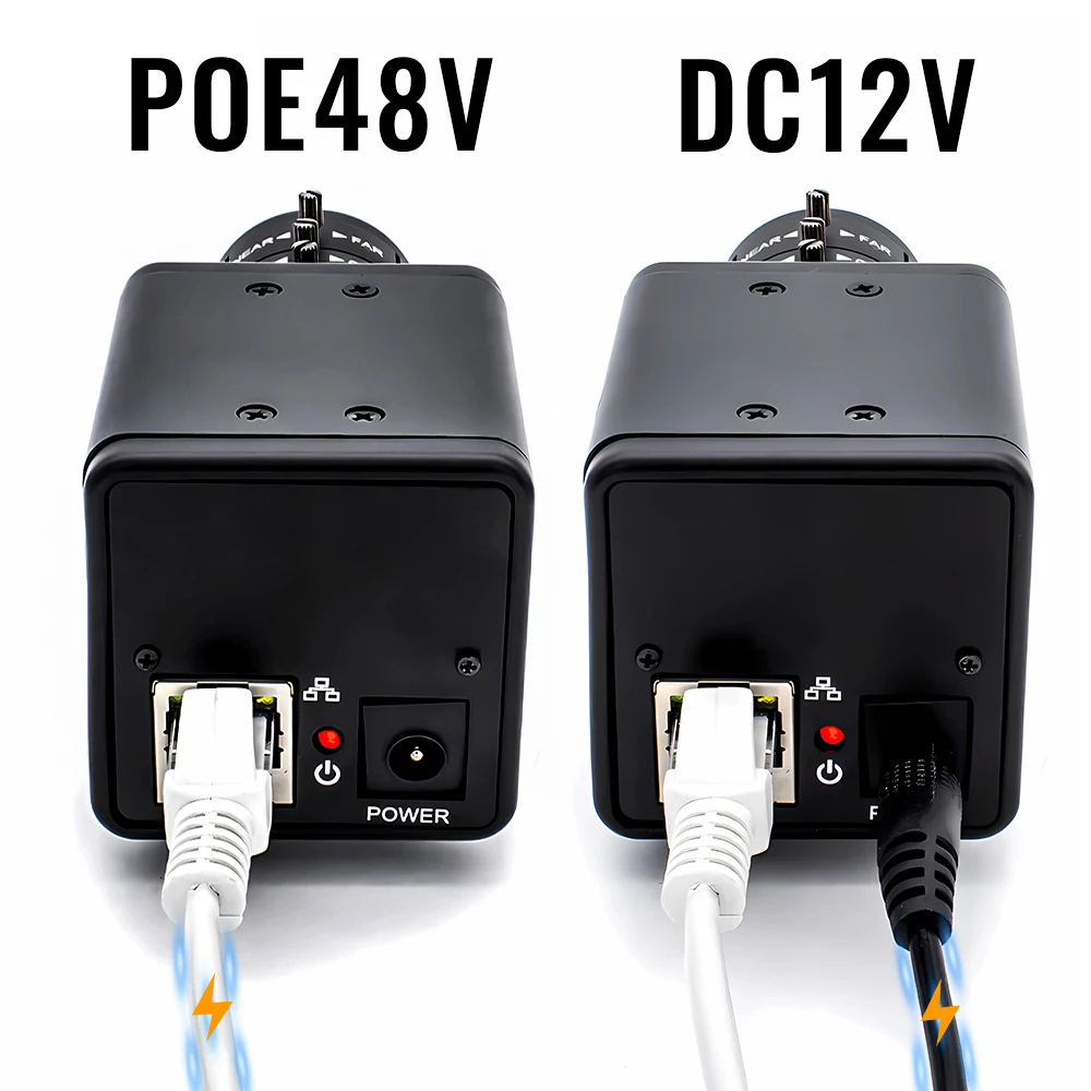 WGWK 4K MINI IP Camera 3/4/5/8MP Manual Zoom POE48V CS Lens Metal Box Industrial Inspection Security Webcam Video Surveillance