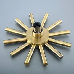 Antique Bronze Sun Style Bathroom Rain Shower Head Rainfall 7.7 Inch Bath Shower Top Sprayer Rainfall Shower zsh253