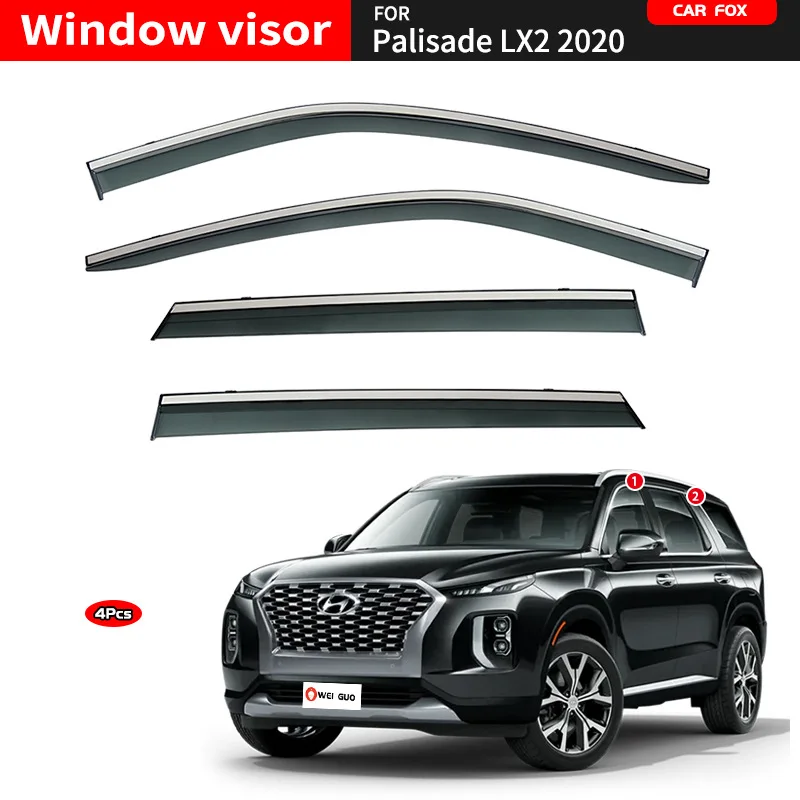 

Для Hyundai Palisade LX2: Дефлекторы окон, навесы-козырьки, защита от дождя и солнца для боковых окон, автоаксессуары, стайлинг автомобиля