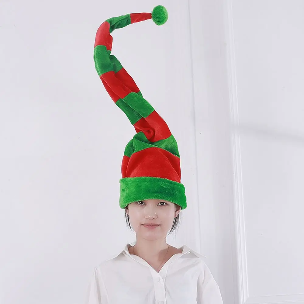 Decorations Warm Streetwear Christmas Tree Winter For Men Women Christmas Elf Hats Stripe Beanies Korean Caps