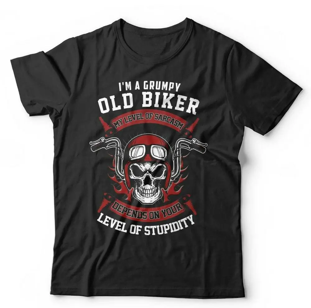 I'm A  Old Biker Tshirt Unisex Funny Motorcyclist Motorbike Fathers Day