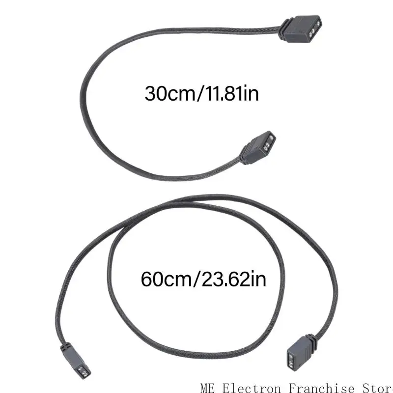 T5EA Argb ตัวแยกส่วนขยายสาย 30 ซม./60 ซม. สำหรับพัดลม Argb และแถบ LED ที่เข้ากันได้