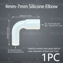 1pc Silicone Elbow Soft Hard Pipes Connector Variable Diameter Elastic Right Angle Rubber Coupling Fish Tank Irrigation Garden