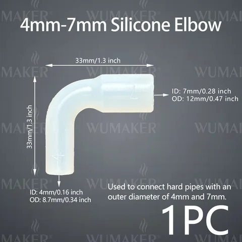 1pc Silicone Elbow Soft Hard Pipes Connector Variable Diameter Elastic Right Angle Rubber Coupling Fish Tank Irrigation Garden