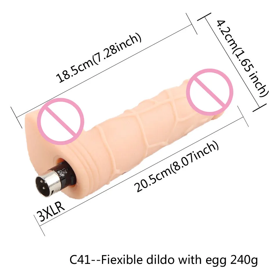 FREDORCH Realistic Penis Medical Silicone Material Dildo Womens Masturbation Device Sex Toy 3XLR Connector Accessories